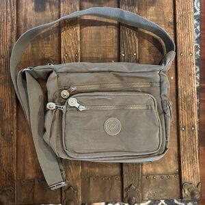 Pealwel Women Shoulder Handbag Roomy Multiple Pockets Bag Ladies Crossbody Gray